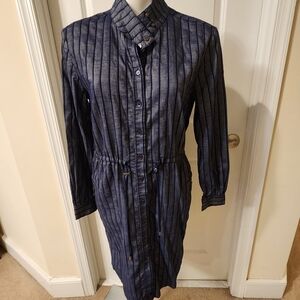 Etcetera size 6 dress with stripes and pockets